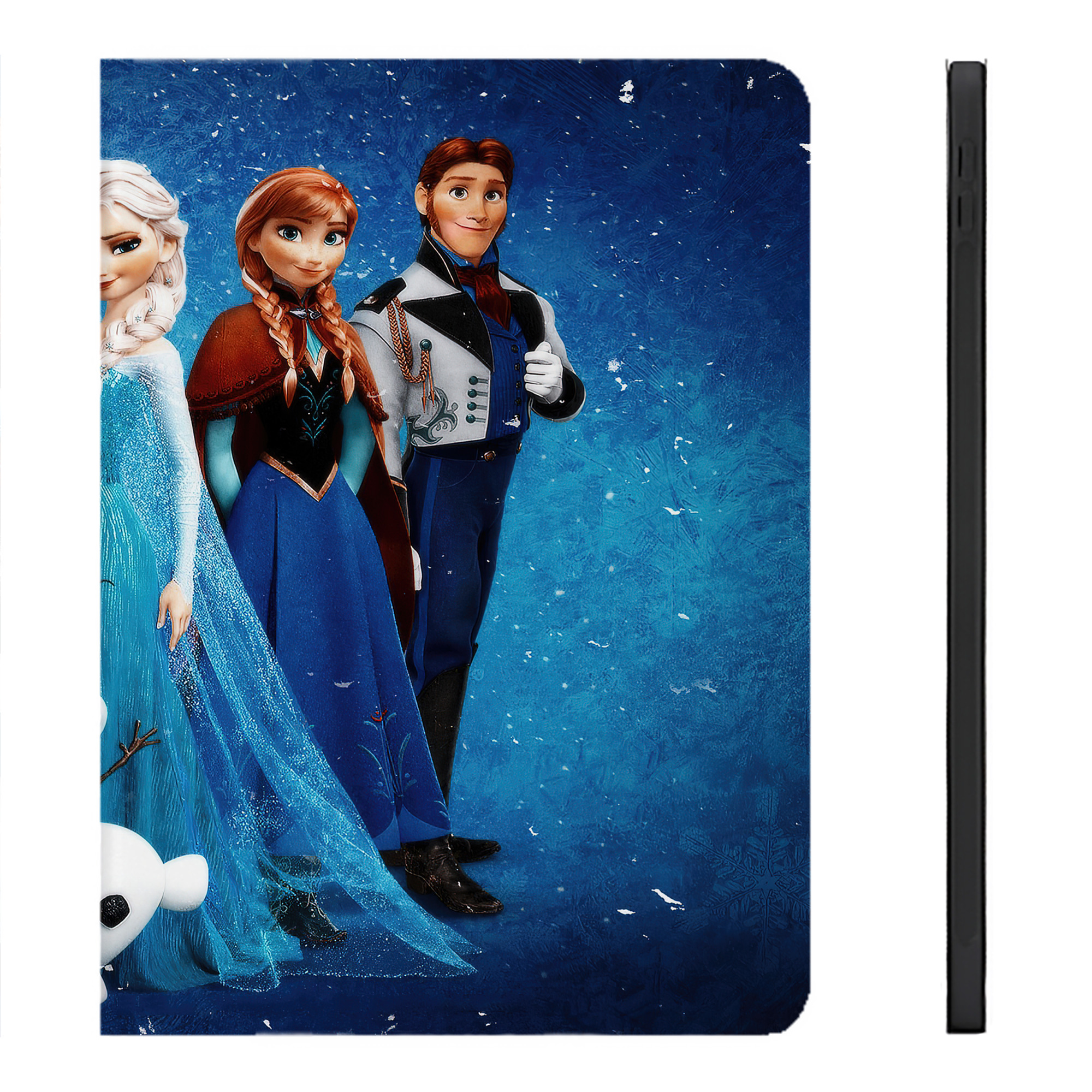 （画像用） アナと雪の女王 アンナ エルサ Frozen Anna Elsa IPadケース ペンホルダー付き ブックスタイルデザイン